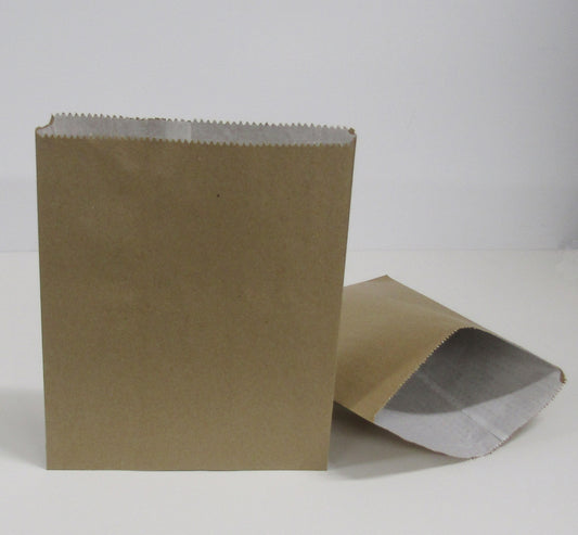 6 Qt Lined Paper Bag — Value Range (Brown)