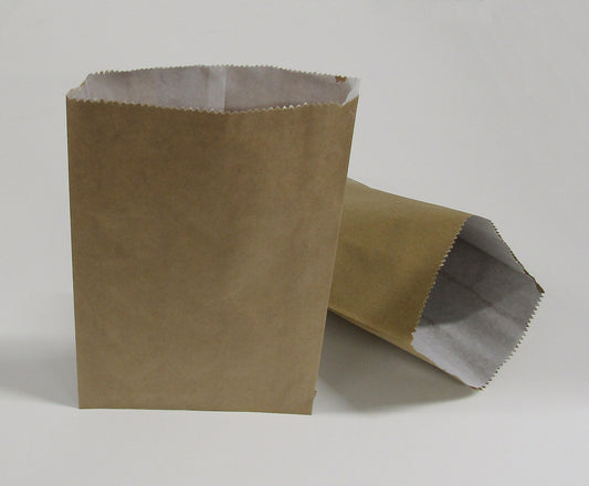 2 QT Lined Paper Bag — Value Range (Brown)