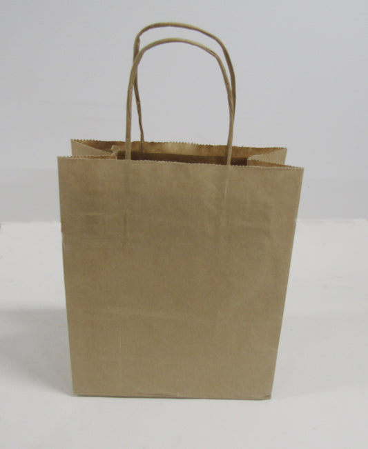 Twist Handle Bag — Size 2b (Medium) (Brown)